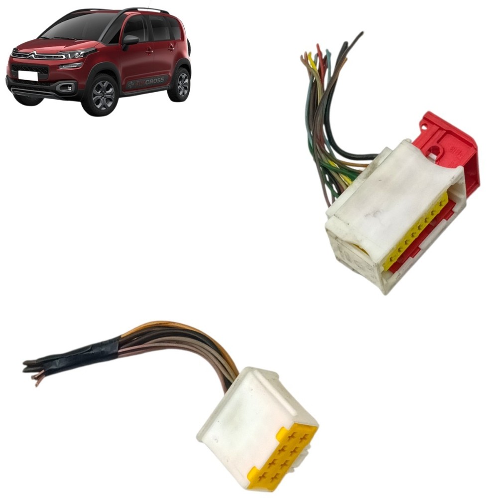 Par plug conector comando vidro esquerdo Citroen Aircross 18