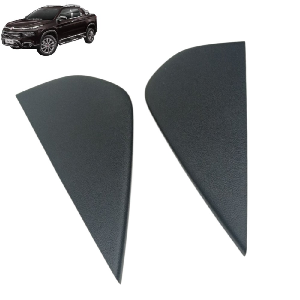 Par acabamento lateral painel fiat toro 2021 2020 2019 2018