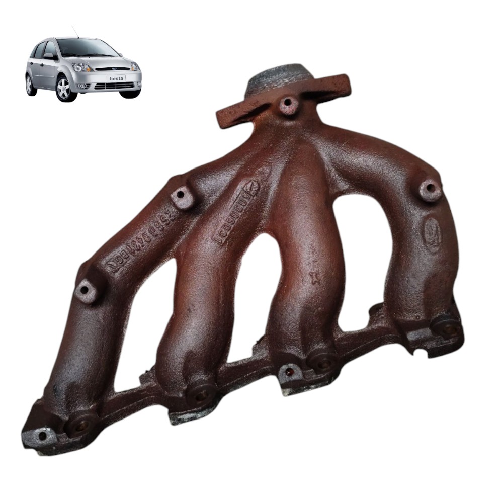Coletor Escape Ford Fiesta 1.0 Zetec Rocam 2003 2004 2005 06 1