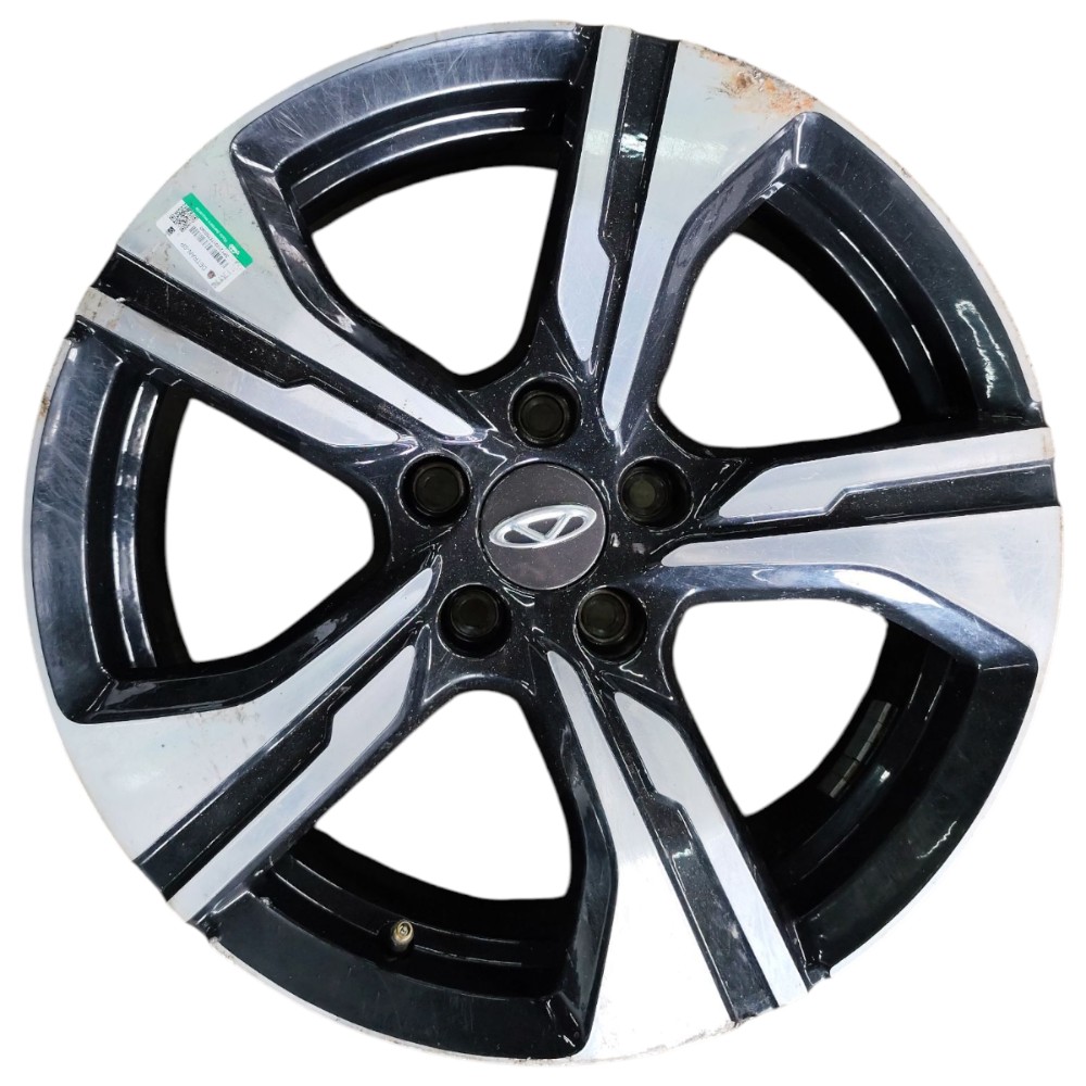 Jogo Roda Aro 17 5×108 Chery Tiggo 5x 2025 2024 Detalhes – Preto Diamantado 4