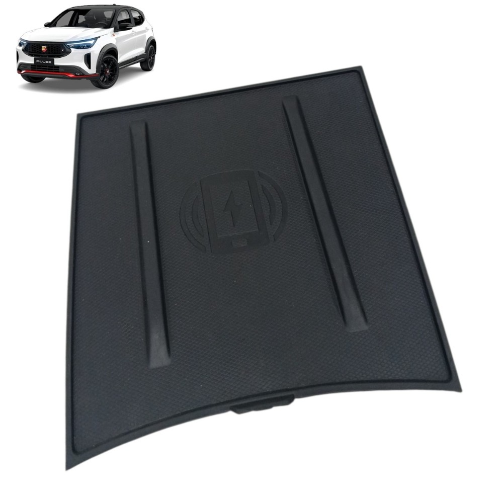 Tapete Borracha Carregador Indução Fiat Pulse Abarth 2023 Preto