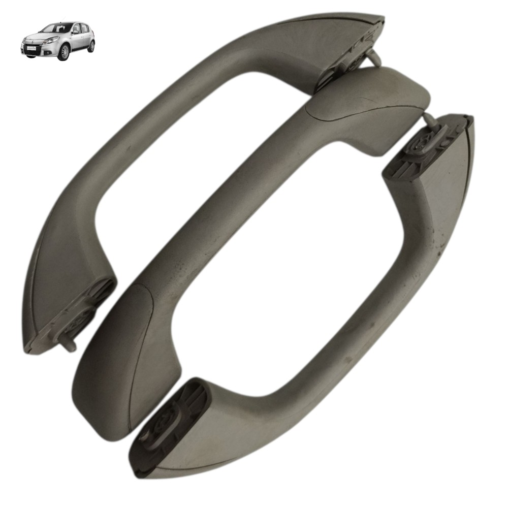 Jogo alça teto PQP segura mão Renault Sandero 2014 2013 2012 1