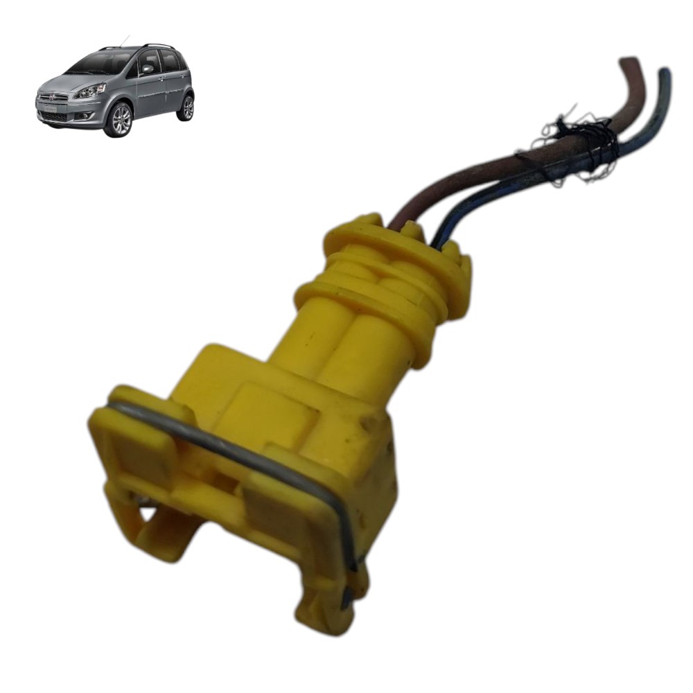 Plug conector bico injetor Fiat Idea 1.8 etorq 2012 2013 14 1