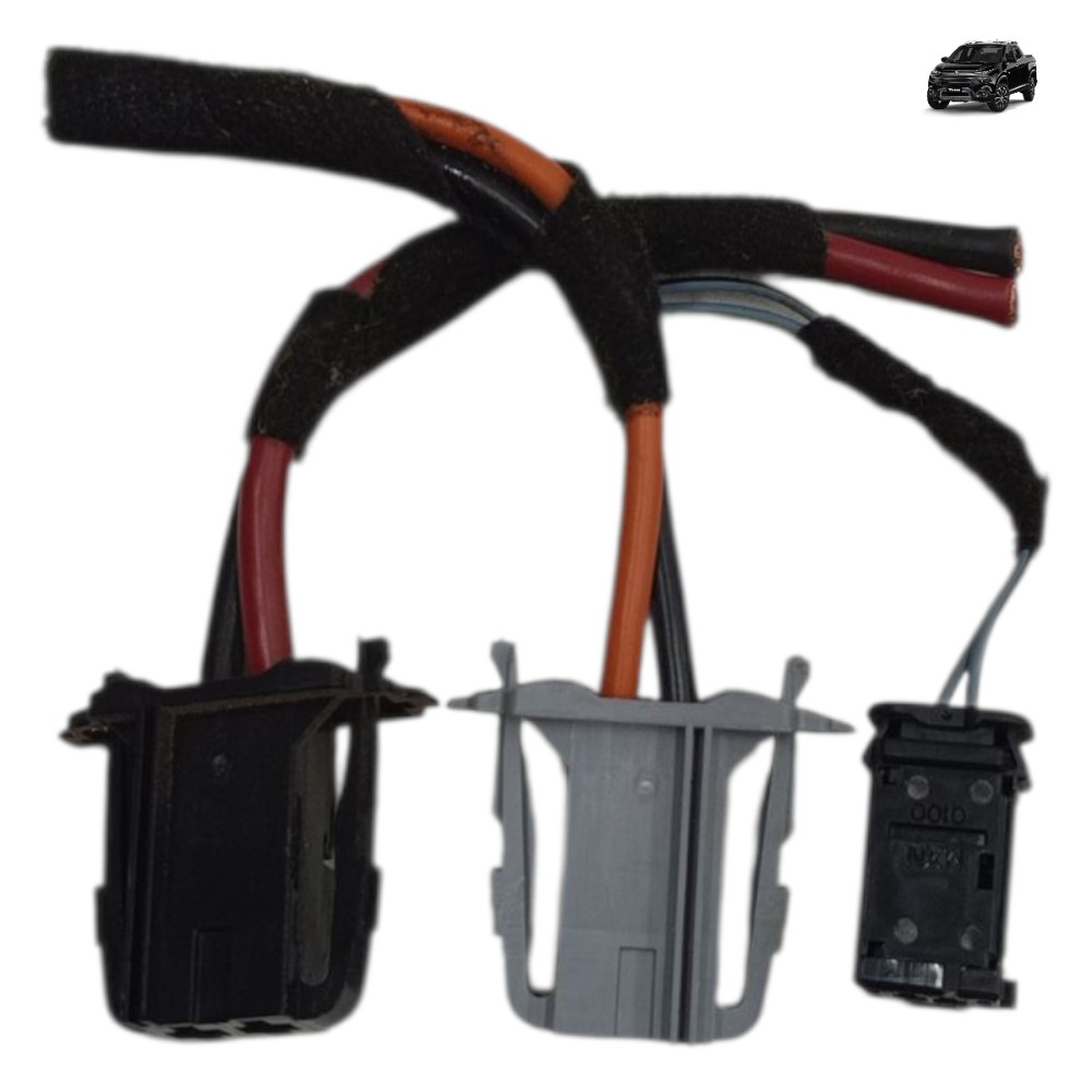 Jogo Plug Conector Resistência Ar Fiat Toro 2018 2019 2020 1