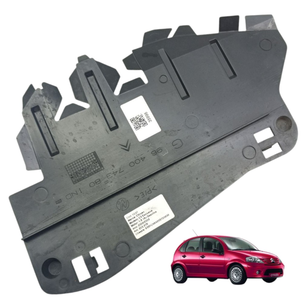 Defletor Lateral Esquerdo Radiador Citroen C3 2004 2005 2006 1