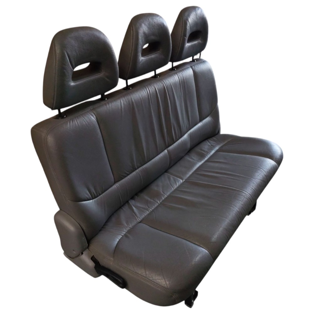 Banco Couro Traseiro Chrysler Grand Caravan 2000 7 Lugar Cinza 3