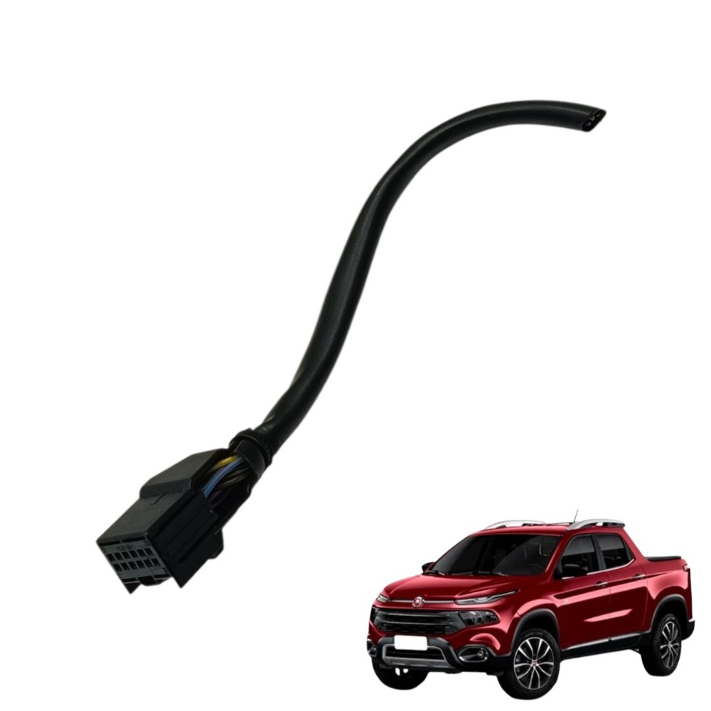 Plug conector moldura alavanca câmbio fiat toro 2021 2020 19