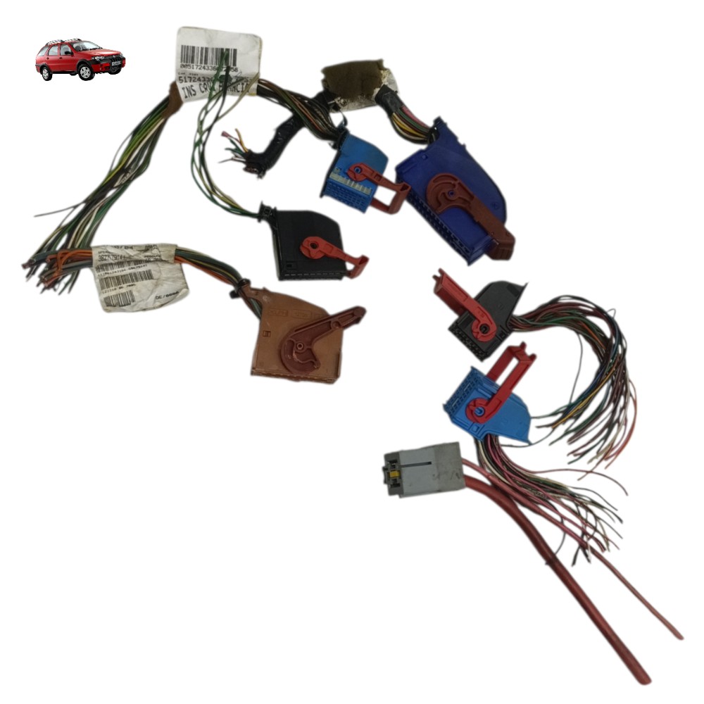 Kit plug conector caixa fusivel interna palio weekend 1.8 2005 2006 2007 2008 2009 1