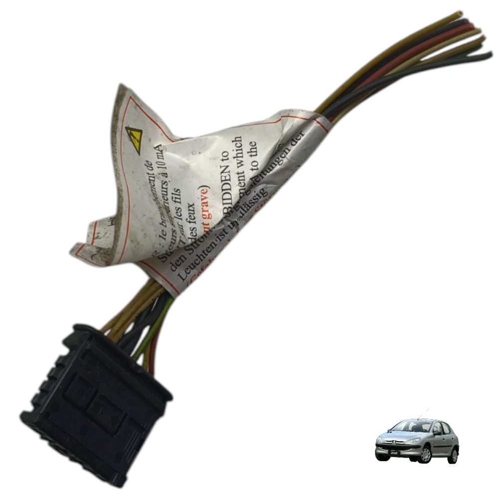 Plug Conector Soquete Lanterna Peugeot 206 2007 2008 2009 10 1
