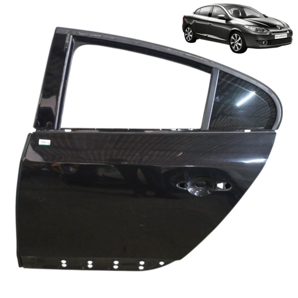 Porta Traseira Esquerda Renault Fluence 2011 2012 2013 2014 Traseira Esquerda Preto