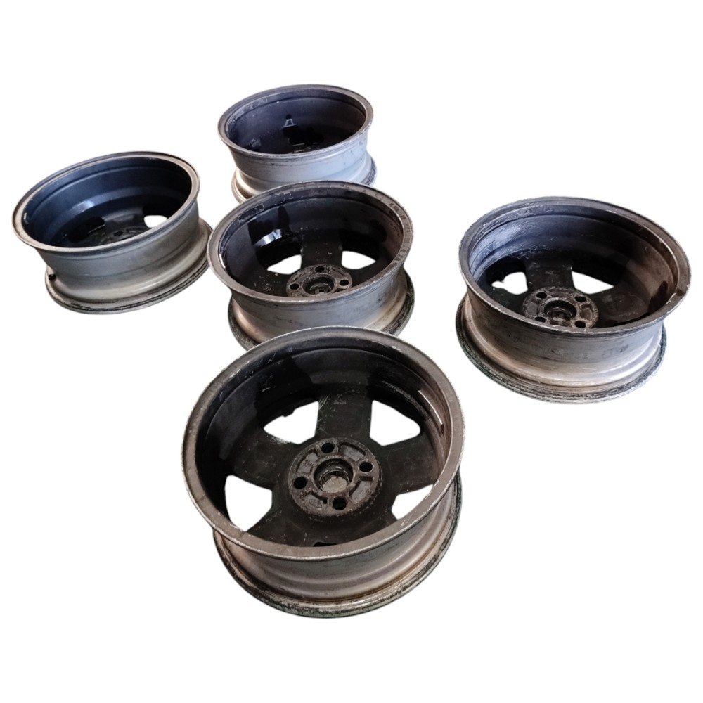 Jogo Roda Aro 15 4×108 Ford Ecosport Com Riscos 5 Unidades Cinza-escuro 9