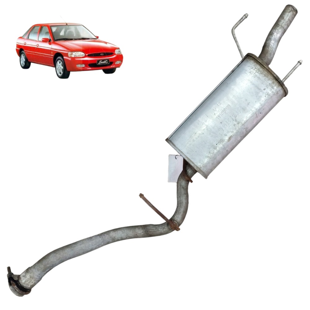 Escape silencioso traseiro ford escort zetec 1.8 1998 2002 1