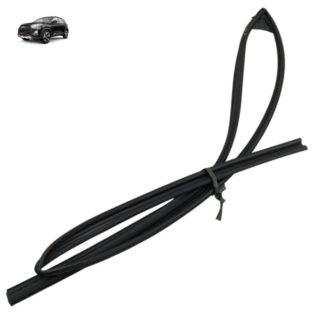 Borracha Quadro Vidro Dianteiro Direito Chery Tiggo 5x 2025 Preto 1