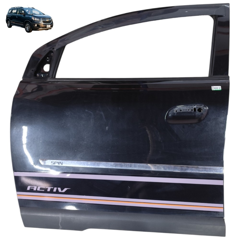 Porta Dianteira Esquerda Gm Spin Activ 2015 2016 2017 2018 Dianteira Esquerdo Preto