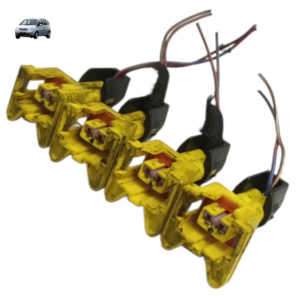 Jogo plug bico injetor gm meriva prisma 1.4 2012 2011 2010 1
