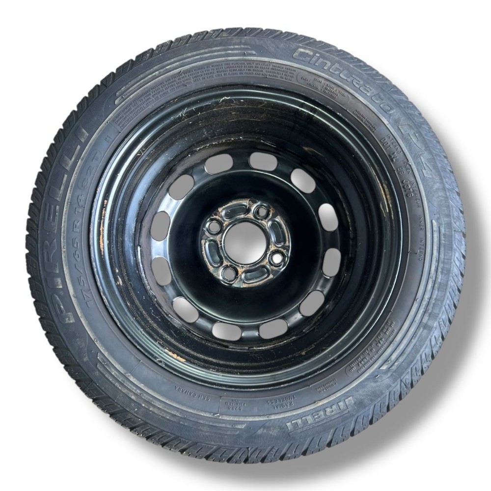 Roda estepe aro 14 pneu 175 65 ford new fiesta 2013 2014 15 4