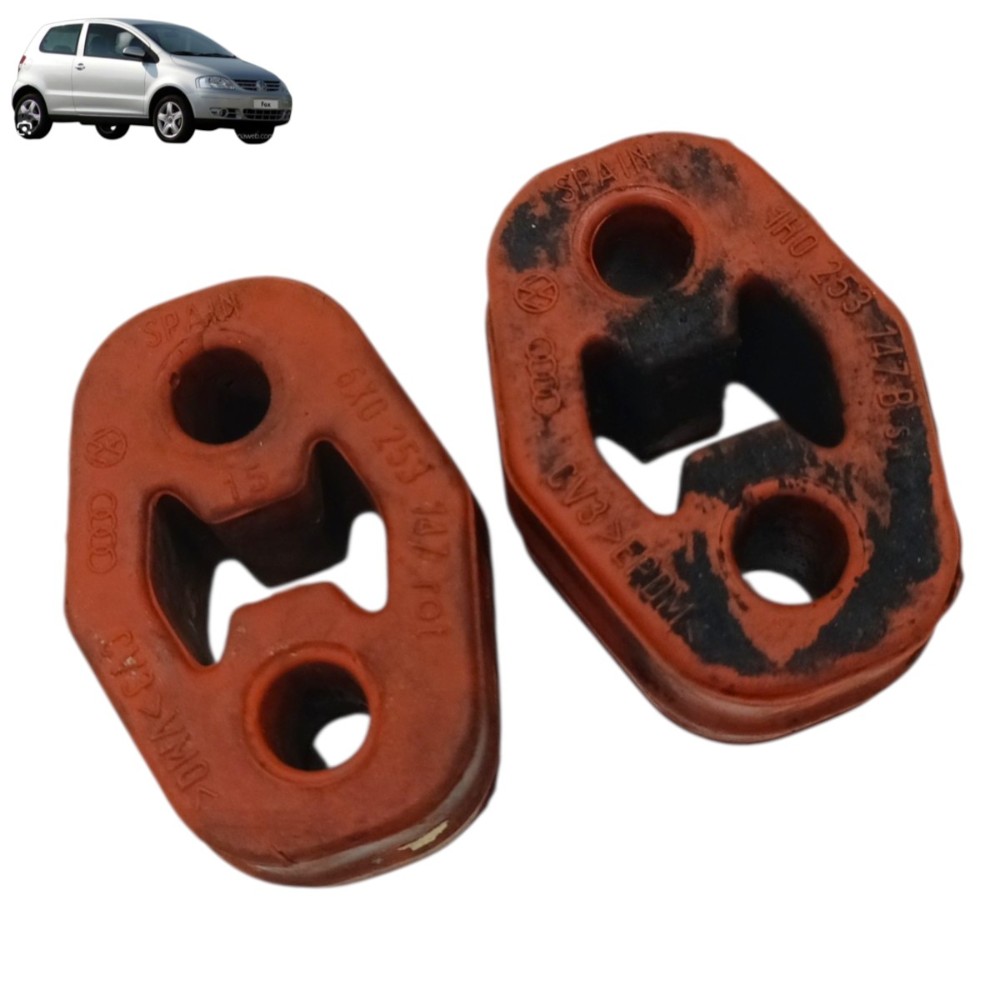 Par Coxim Borracha Escapamento Vw Fox 2003 Até 2008