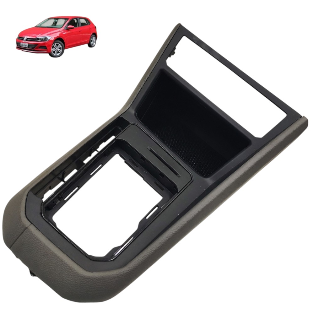 Moldura console central vw polo msi 2018 2019 2020 2021 1