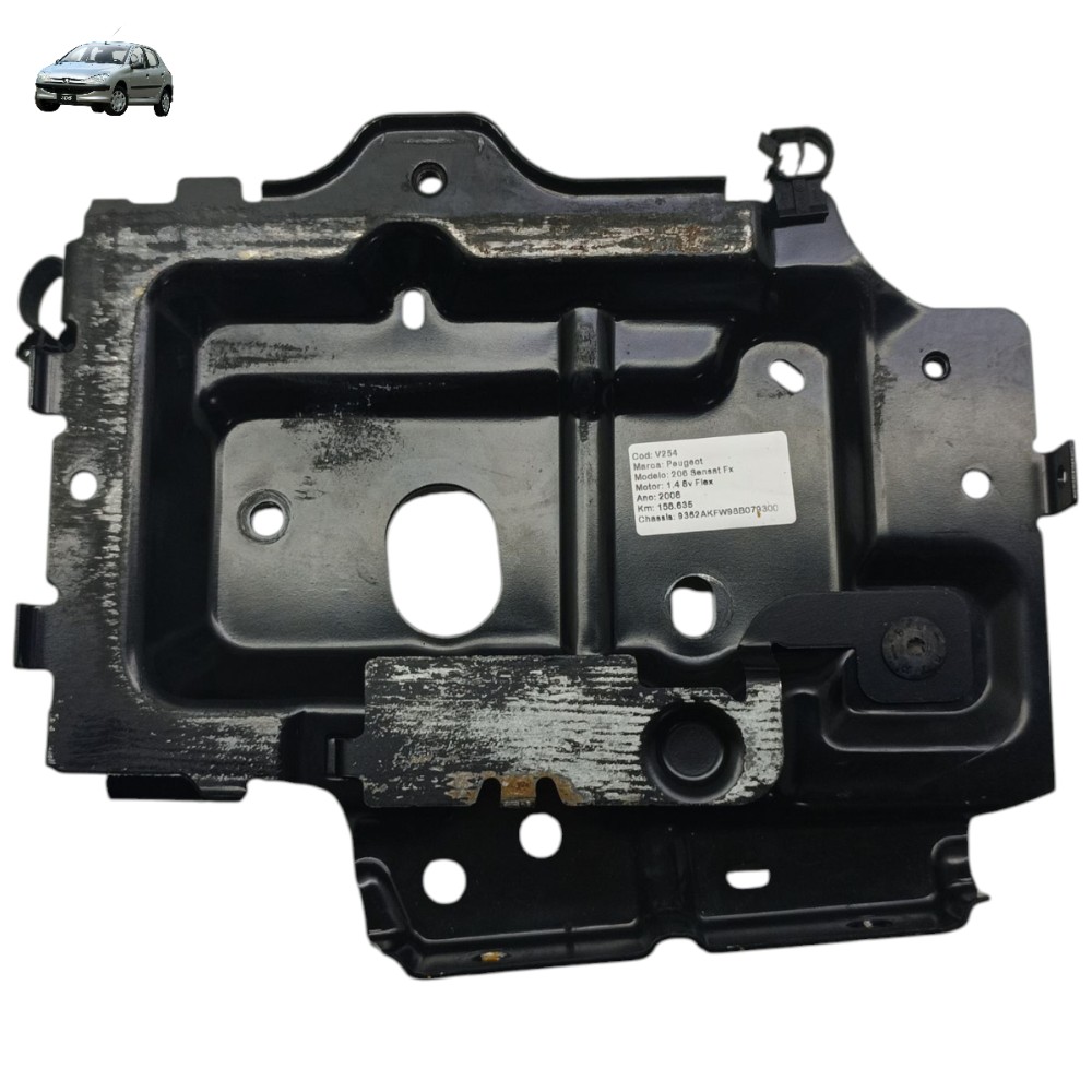 Suporte Base Caixa Bateria Peugeot 206 207 2007 2008 2009 10 1