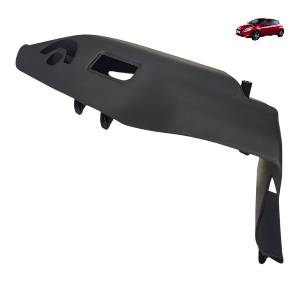 Suporte Esquerdo Tampão Bagagito Peugeot 208 2014 2015 2016 Preto 1
