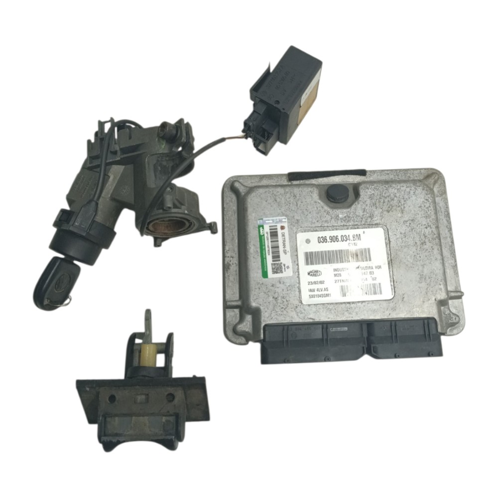 Kit módulo injecao vw parati g3 1.0 16v 2002 036906034bm