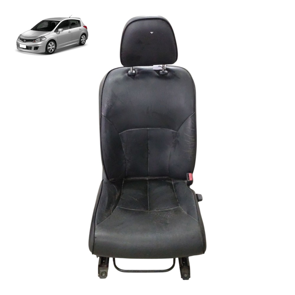 Banco Passageiro Dianteiro Direito Nissan Tiida 2008 2009 10 Preto 1