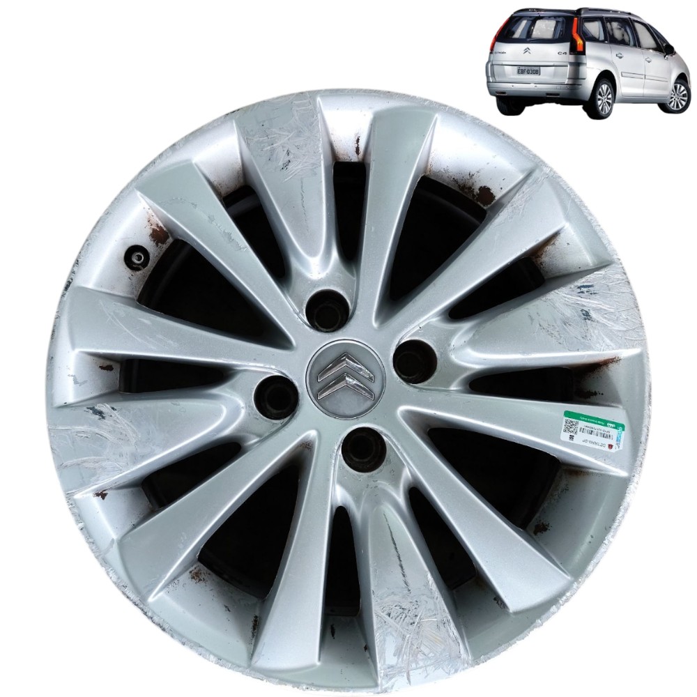 Roda Liga Aro 16 Avulsa 4×108 Citroen Grand C4 Picasso 2009 – Prata 1