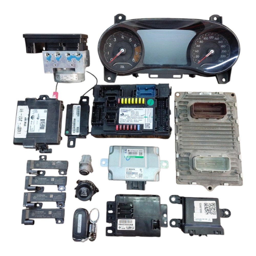Kit code módulo injeção jeep compass 2.0 flex 2020 Com Start