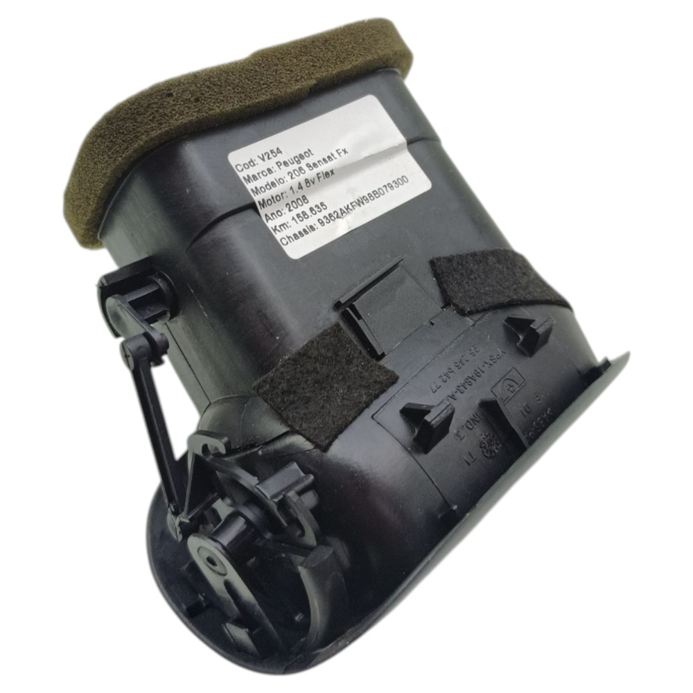 Difusor Ar Lateral Direito Peugeot 206 2007 2008 2009 2010 3