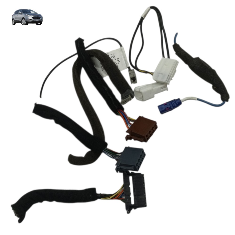 Jogo plug conector rádio original Hyundai ix35 2014 2015 16 1
