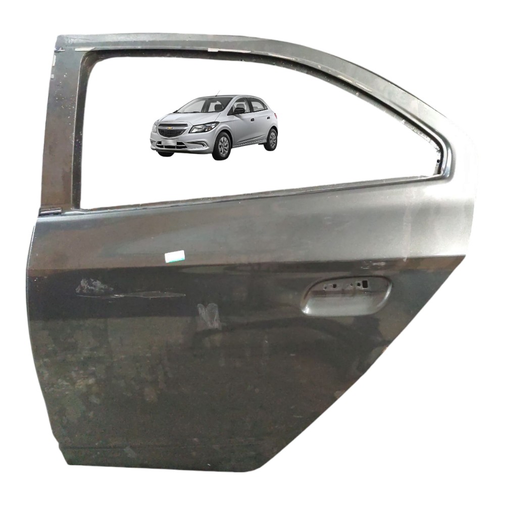 Porta Traseira Esquerda Gm Onix Joy 2013 2014 2015 2016 2019 Traseira Esquerda Cinza 1