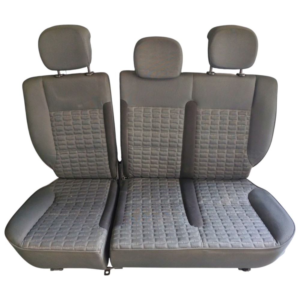 Banco Tecido Traseiro Fiat Idea Adventure 2013 2014 Cinza Cinza 1