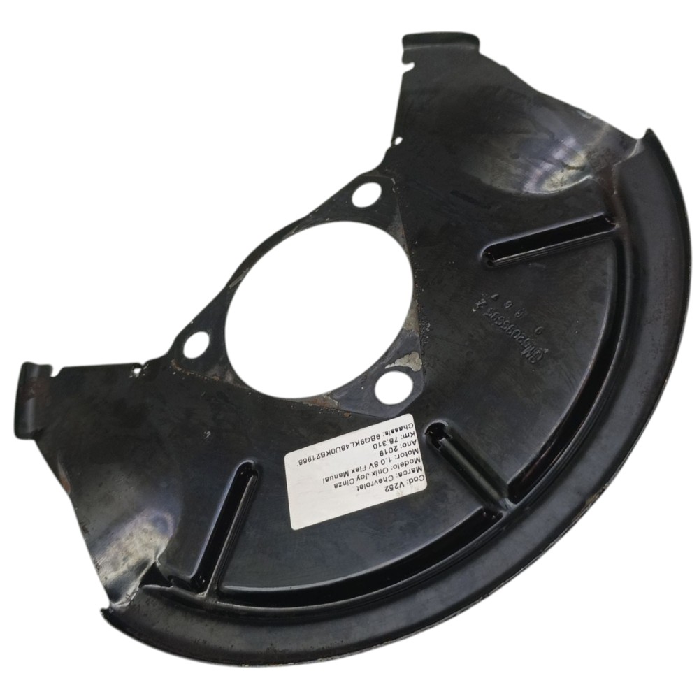 Espelho defletor protetor de disco GM Onix Prisma 2013 2019 3