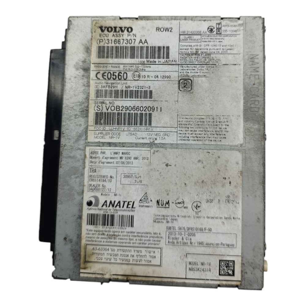Leitor Módulo Radio Som Volvo Xc60 T5 2014 2015 2016 2017 2