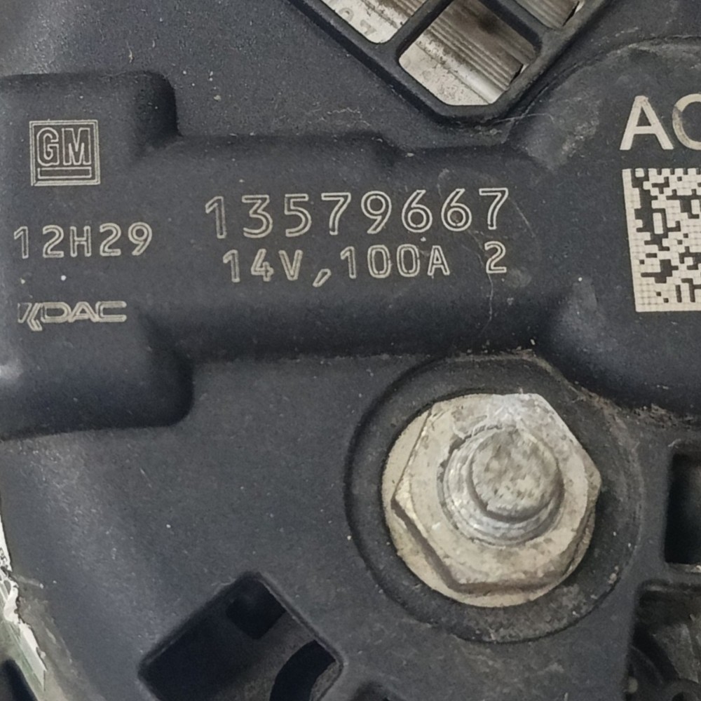 Alternador 14v 100a GM Sonic tracker cruze 1.6 1.8 2013 2014 7