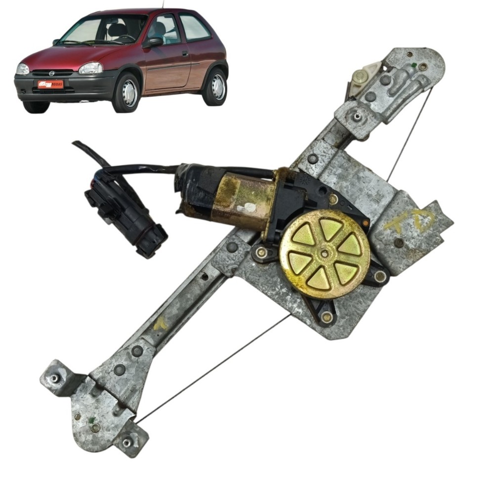 Máquina Vidro Traseira Direita Gm Corsa 1997 Até 2001