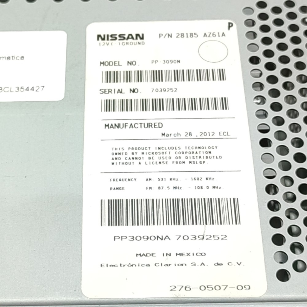 Rádio Som Original Nissan Livina 2010 2011 2012 2013 2014 6