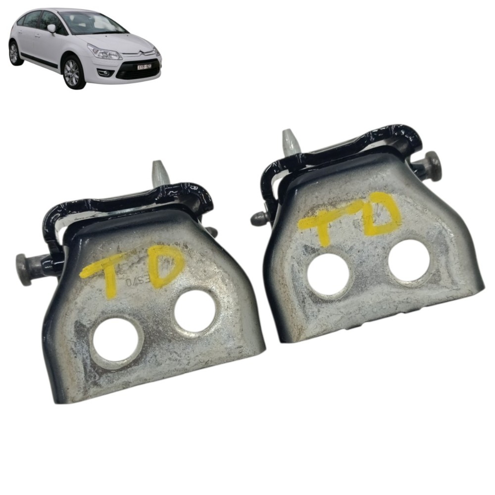 Par Dobradiça Porta Traseira Direita Citroen C4 2010 2011 12