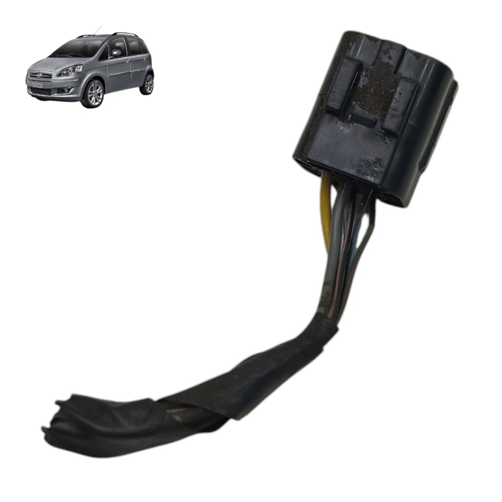 Plug conector fechadura dianteira esquerda fiat idea 2012 13 1
