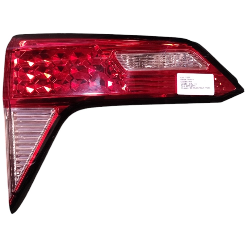 Lanterna Esquerda Tampa Traseira Honda Hrv 2016 Com Detalhe 1