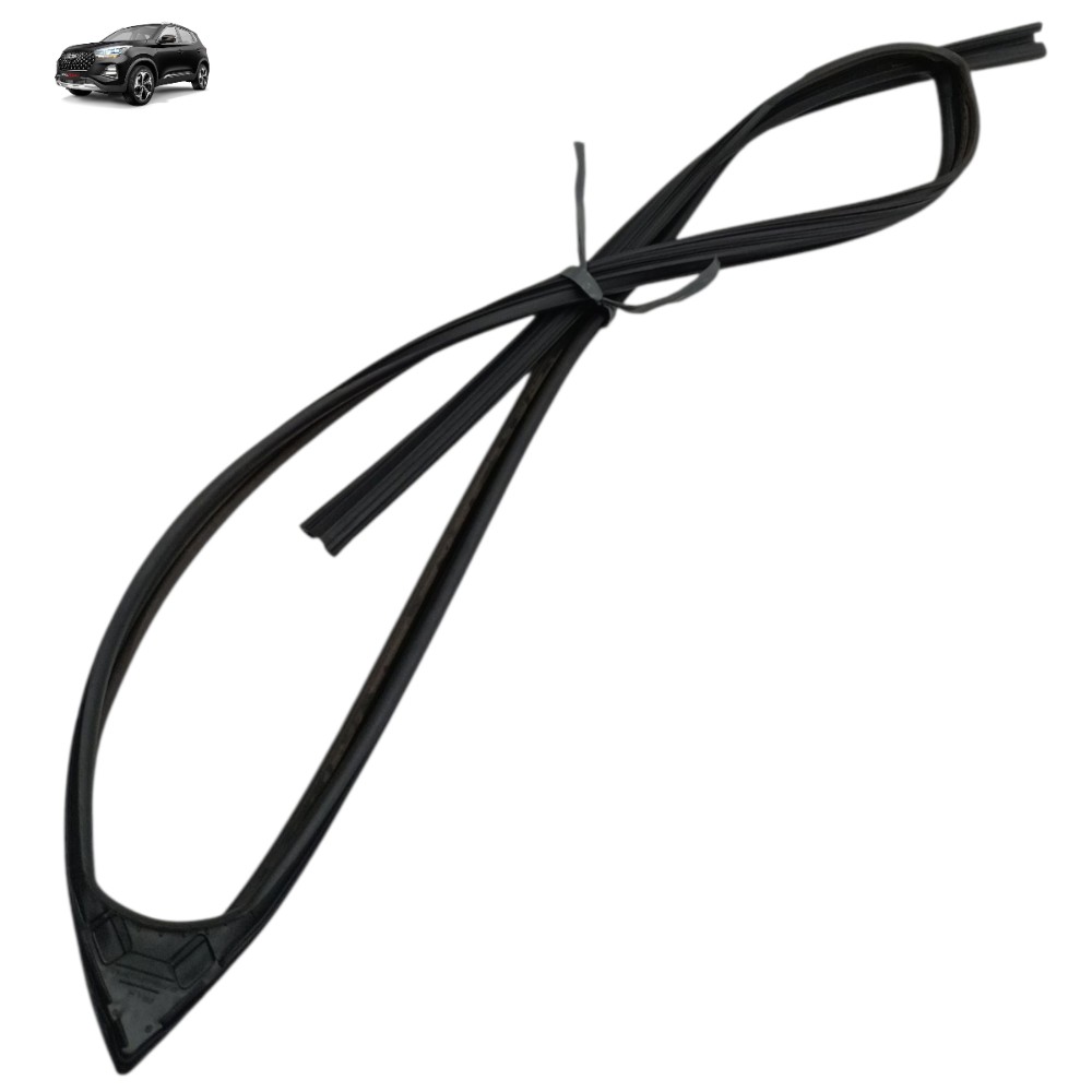 Borracha Quadro Vidro Dianteiro Esquerdo Chery Tiggo 5x 2025 Preto 1