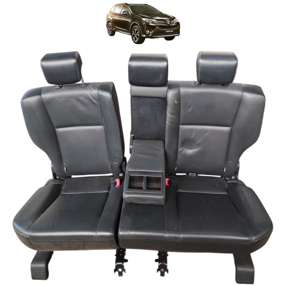 Banco Encosto Couro Traseiro Toyota Rav4 2013 2014 2015 2016 Preto 1