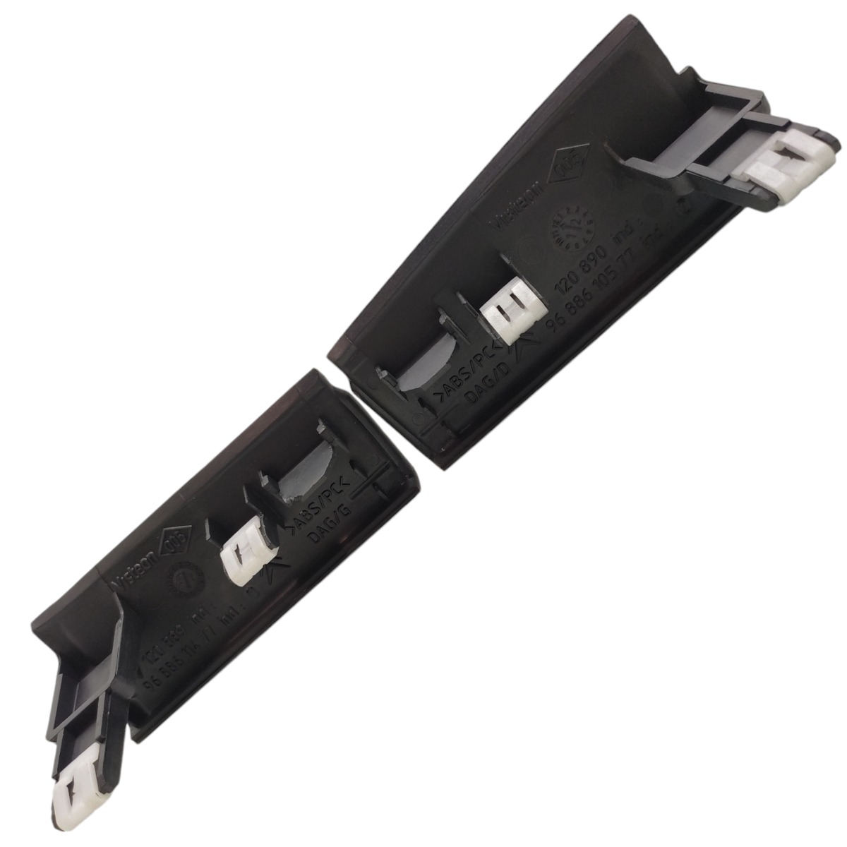 Par Moldura Lateral Multimídia Citroen C4 Lounge 2015 2016 3