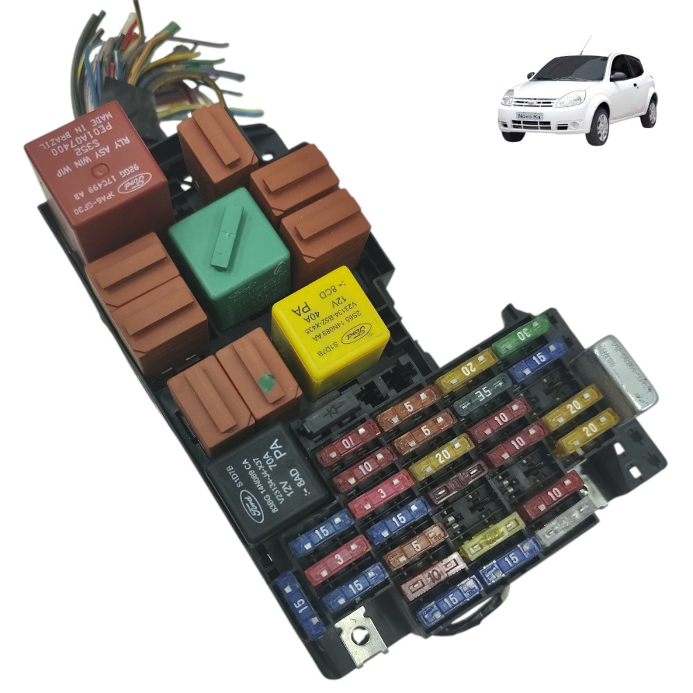 Caixa fusível Ford Ka 1.0 Zetec Rocam 2008 2009 2010 2011 12 1