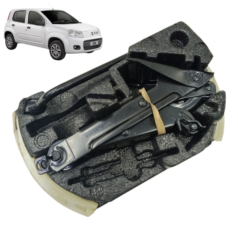 Kit macaco chave roda fiat uno vivace 2012 2013 2014 2015 16