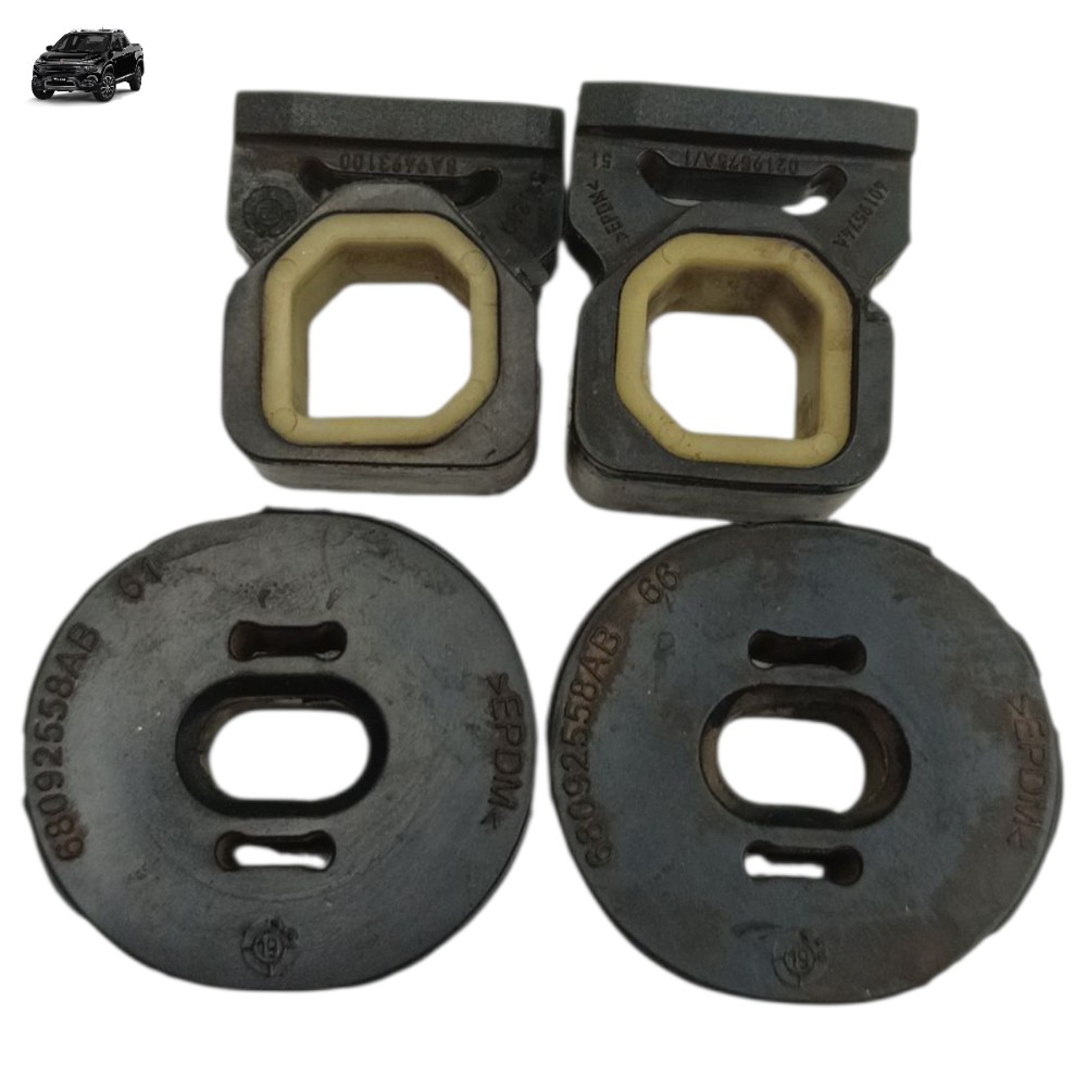 Jogo Borracha Coxim Radiador Fiat Toro 1.8 2021 2020 2019 18 1