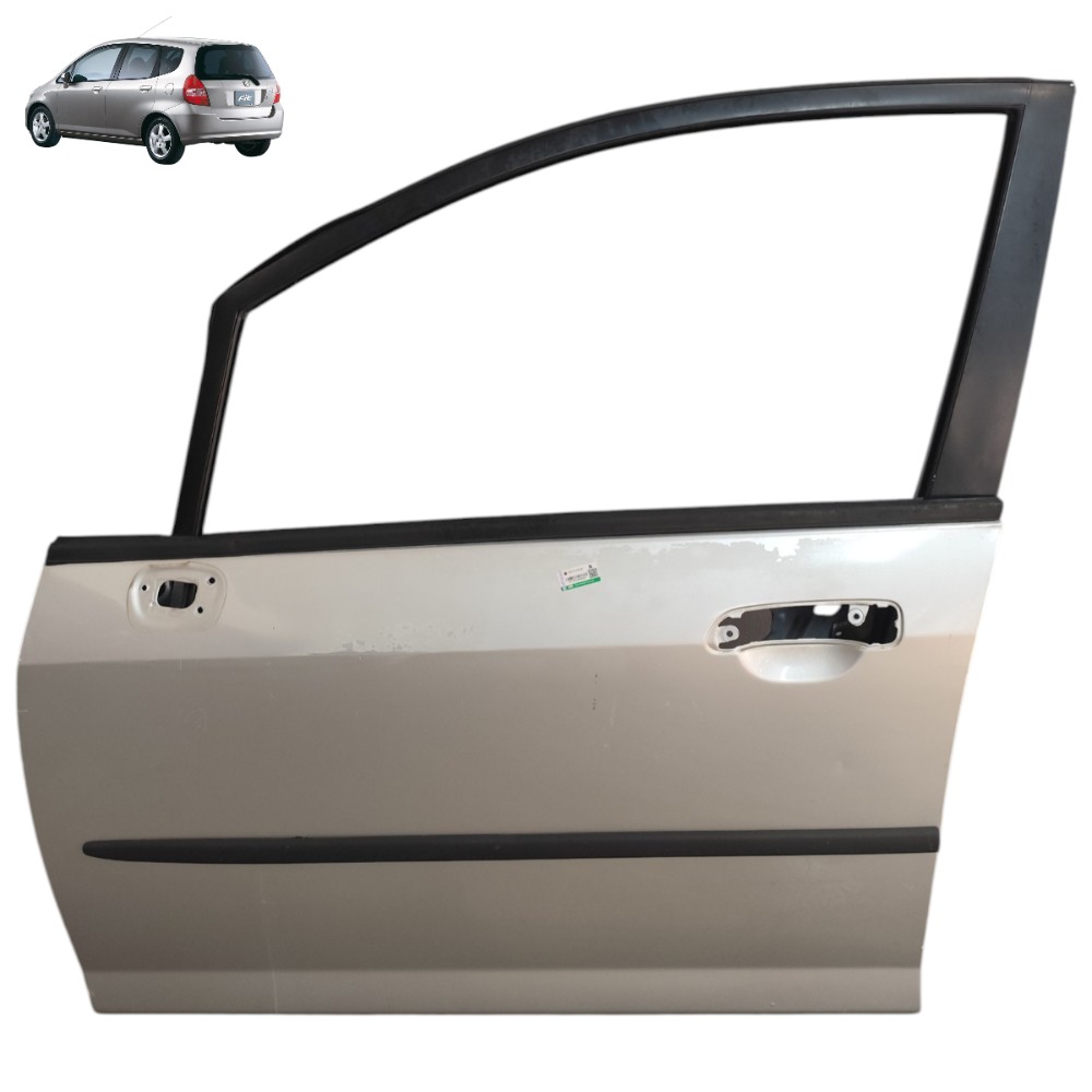 Porta Dianteira Esquerda Honda Fit 2003 2004 2005 2006 2007 Dianteira Esquerdo Prata 1