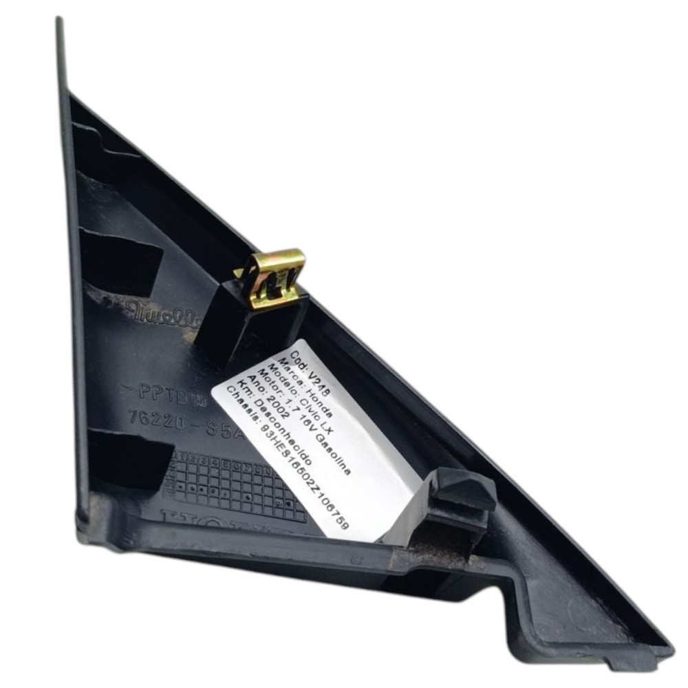 Acabamento Interno Retrovisor Direito Honda Civic G7 2001 02 3