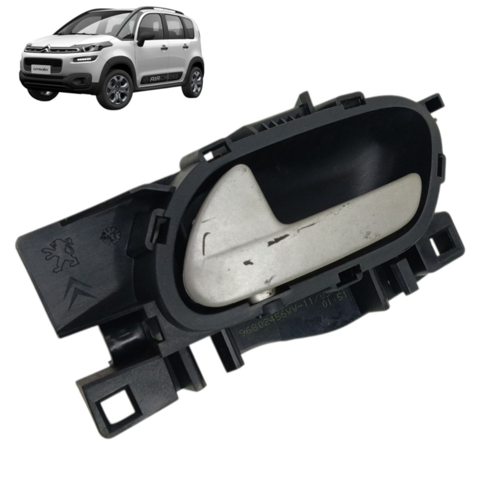 Maçaneta interna traseira direita Citroen Aircross 2018 2019 1