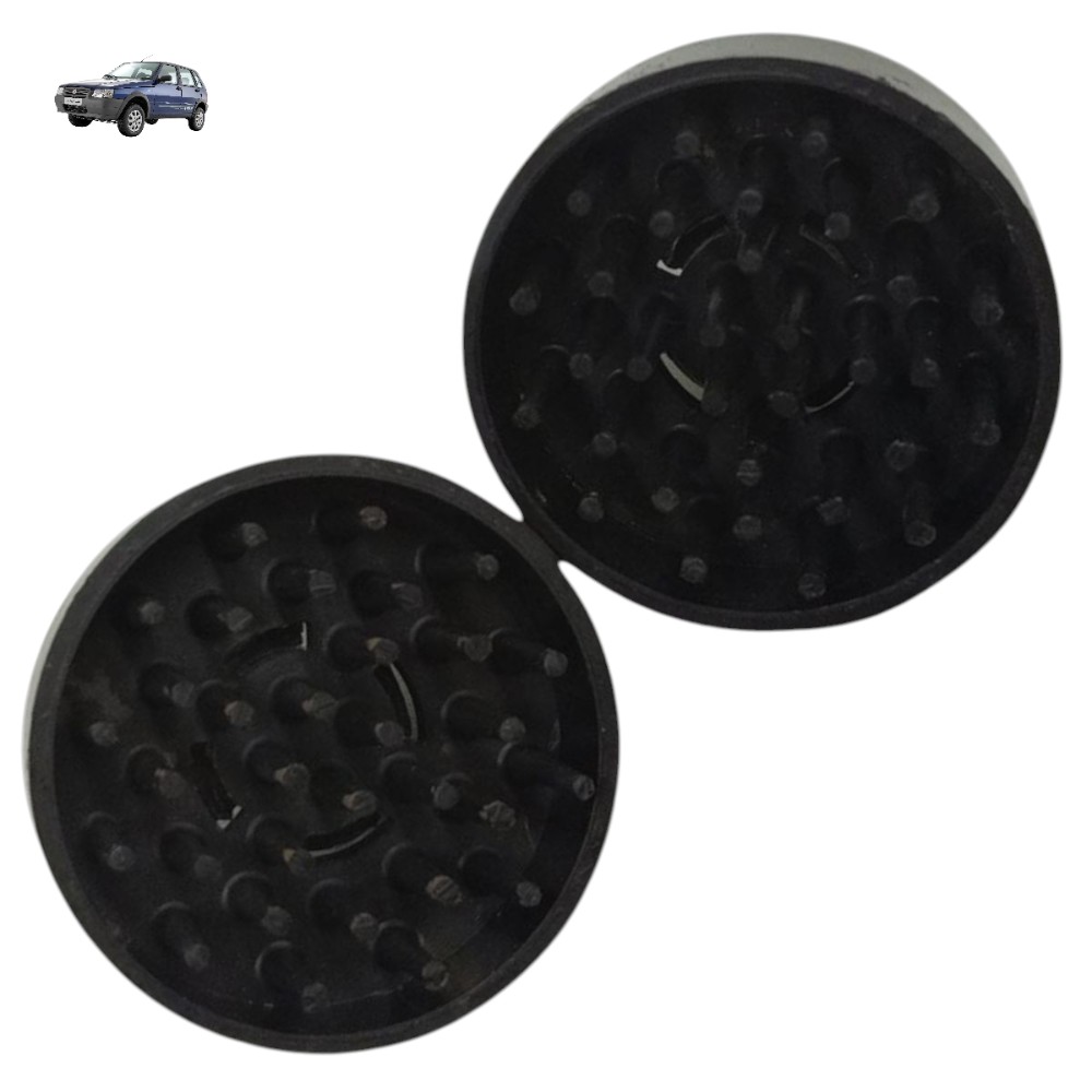 Par Batente Calço Parachoque Dianteiro Fiat Uno 2011 2010 09 1